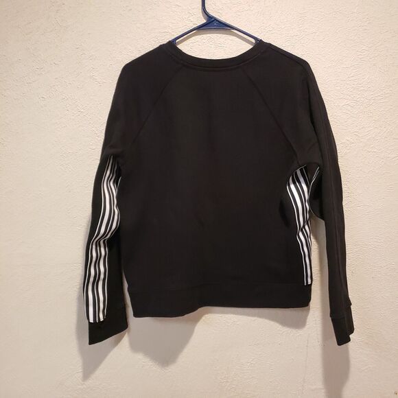 Athleta Striped Crew Neck Pullover Sweatshirt 24/7 - Women's Size Medium - Picture 1 of 8